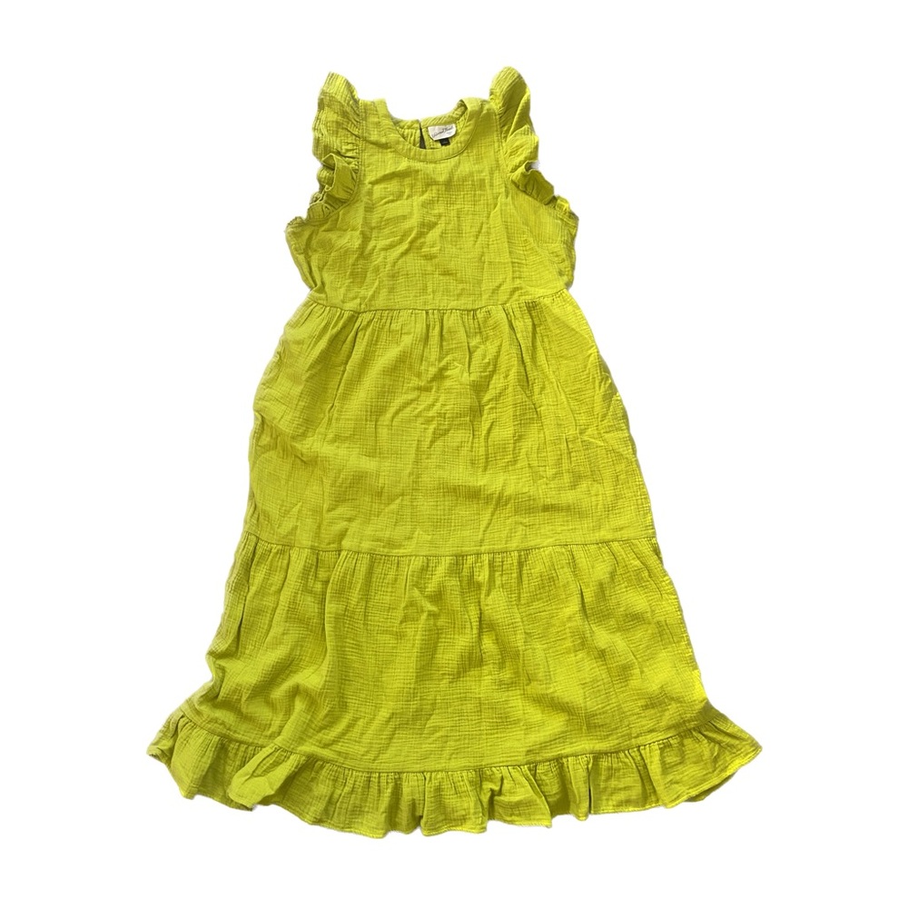 Target Universal Threads Gauze Flutter Sleeve Dress in Lovely Lime